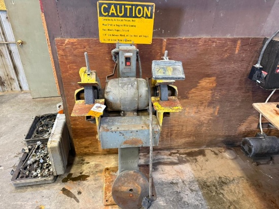 Double Arbor Grinder on Pedestal, 2 HP, 3 Phase