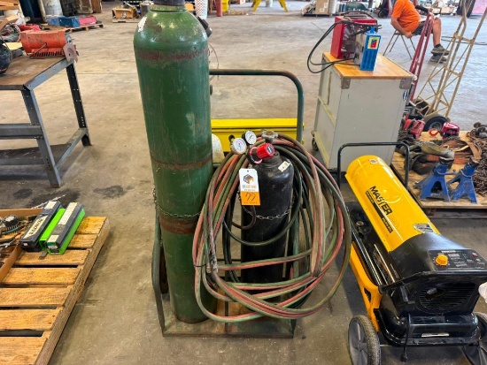 Oxy-Acetylene Cart, Hose, Gauges