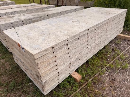 (10) 36" x 8' Smooth, 8-8 Hole Pattern, Precise/Wall-Ties Aluminum Concrete Forms