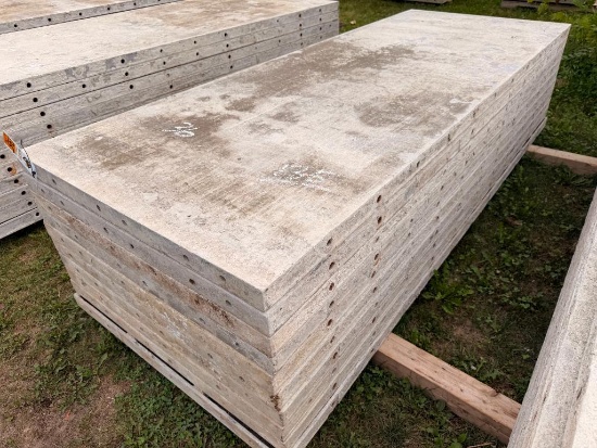 (10) 36" x 8' Smooth, 8-8 Hole Pattern, Precise/Wall-Ties Aluminum Concrete Forms