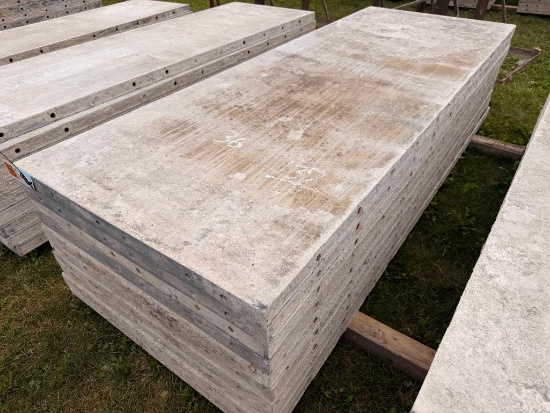 (10) 36" x 8' Smooth, 8-8 Hole Pattern, Precise/Wall-Ties Aluminum Concrete Forms