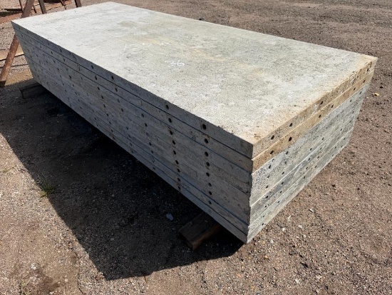 (9) 36" x 8' Smooth, 8-8 Hole Pattern, Precise/Wall-Ties Aluminum Concrete Forms