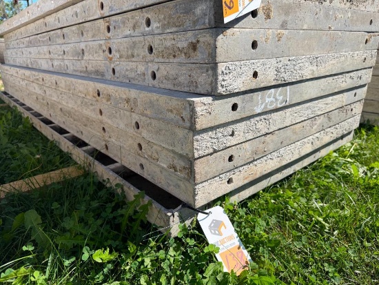 (2) 34" x 8', (4) 32" x 8' Smooth, 8-8 Hole Pattern, Precise/Wall-Ties Aluminum Concrete Forms