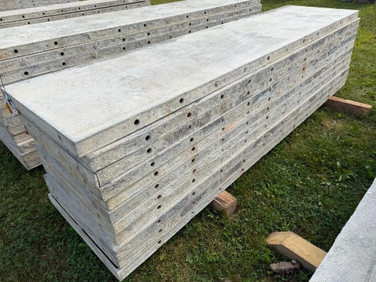 (10) 24" x 8' Smooth, 8-8 Hole Pattern, Precise/Wall-Ties Aluminum Concrete Forms