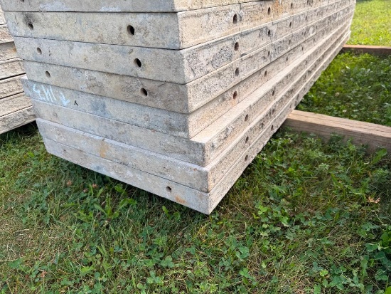 (4) 22" x 8' Smooth, 8-8 Hole Pattern, Precise/Wall-Ties Aluminum Concrete Forms