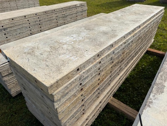 (8) 20" x 8' Smooth, 8-8 Hole Pattern, Precise/Wall-Ties Aluminum Concrete Forms