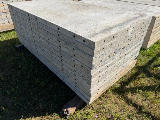 (12) 36" x 6' Smooth, 8-8 Hole Pattern, Precise/Wall-Ties Aluminum Concrete Forms