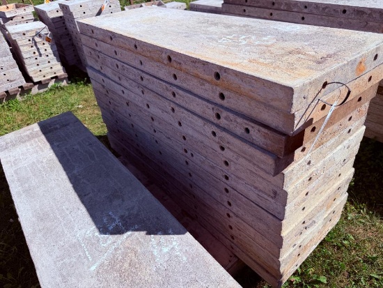 (13) 16" x 4' Smooth, 8-8 Hole Pattern, Precise/Wall-Ties Aluminum Concrete Forms