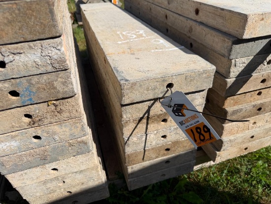 (7) 9" x 4' Smooth, 8-8 Hole Pattern, Precise/Wall-Ties Aluminum Concrete Forms