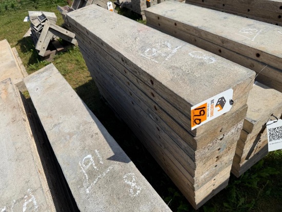 (12) 8" x 4' Smooth, 8-8 Hole Pattern, Precise/Wall-Ties Aluminum Concrete Forms