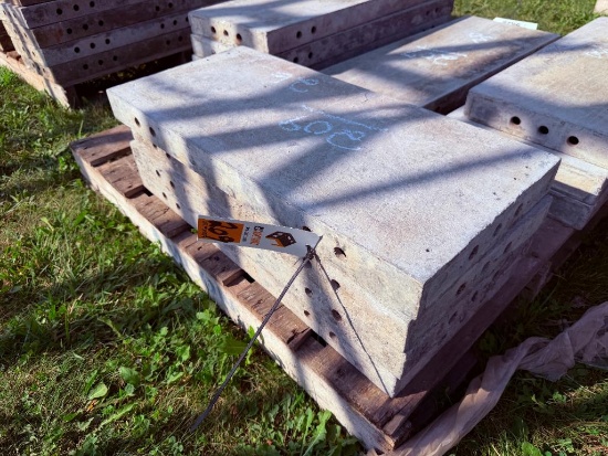 (4) 26" x 1' Cap, Smooth, Precise/Wall-Ties Aluminum Concrete Forms