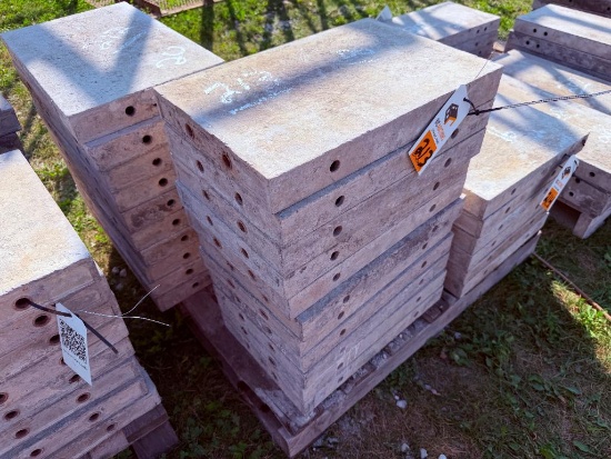 (11) 18" x 1' Cap, Smooth, 8-8 Hole Pattern, Precise/Wall-Ties Aluminum Concrete Forms