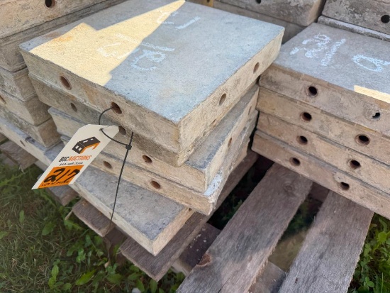 (5) 12" x 1' Cap, Smooth, 8-8 Hole Pattern, Precise/Wall-Ties Aluminum Concrete Forms