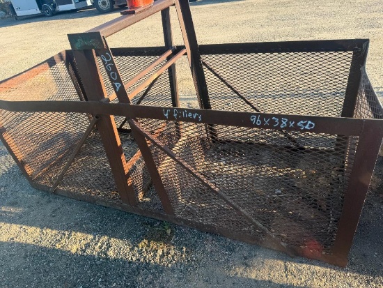 4' Filler Basket with Bell, 96" x 38" x 50"