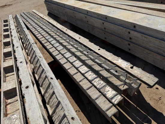 (3) Assorted 9' Textured Brick, 6-12 Hole Pattern, Wall-Ties Aluminum Concrete Forms