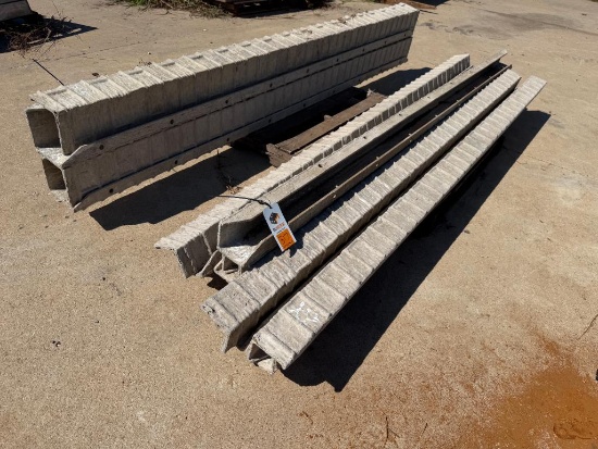 (9) 4" x 4" x 9' ISC, Full, Textured Brick, 6-12 Hole Pattern, Wall-Ties Aluminum Concrete Forms