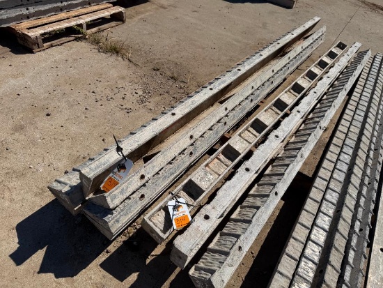 (3) 6" x 9' HNG, Full, Textured Brick, 6-12 Hole Pattern, Wall-Ties Aluminum Concrete Forms