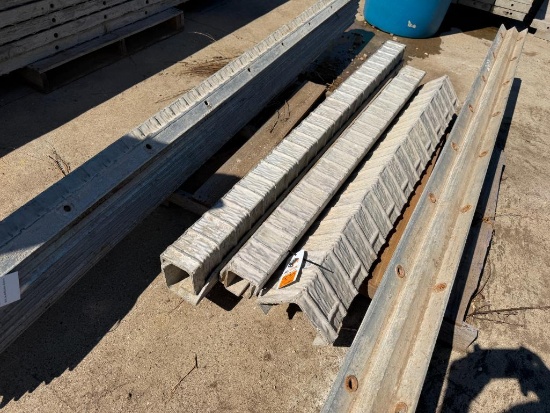(5) Assorted ISC, Full, Textured Brick, 6-12 Hole Pattern, Aluminum Concrete Forms