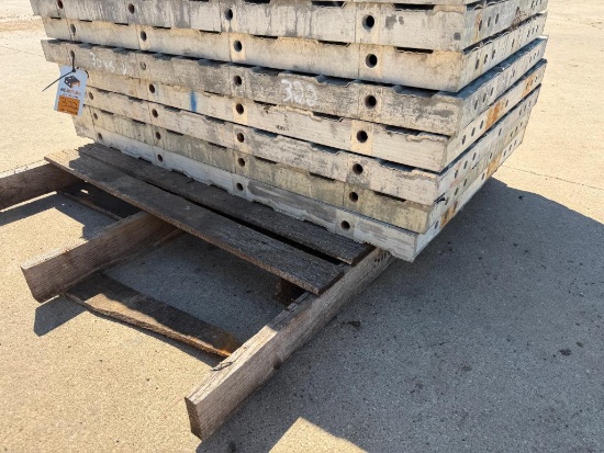 (5) NEW 30" x 4' Textured Brick, 6-12 Hole Pattern, Durand Aluminum Concrete Forms
