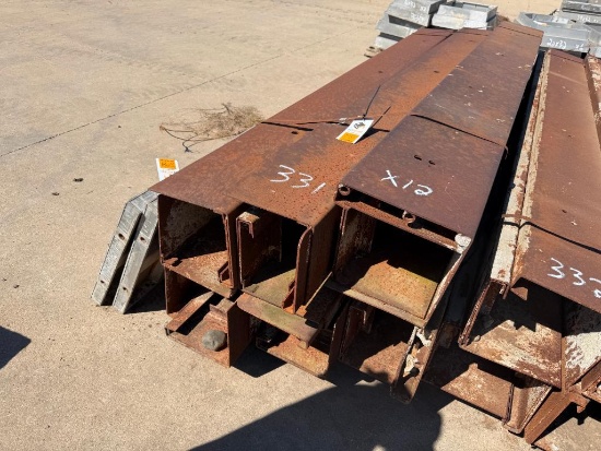 (12) 10" x 10" x 10' Steel Curb Forms
