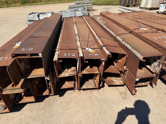 (12) 10" x 10" x 10' Steel Curb Forms