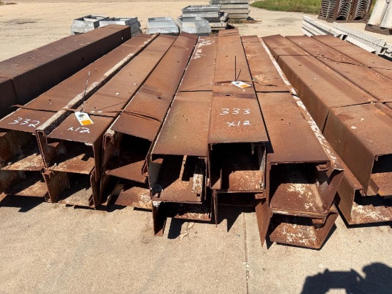 (12) 10" x 10" x 10' Steel Curb Forms