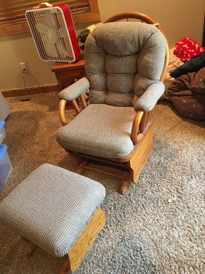 Glider Rocker w/Ottoman