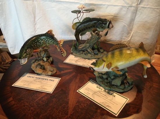Danbury Mint Freshwater Trophies Sculpture Collection