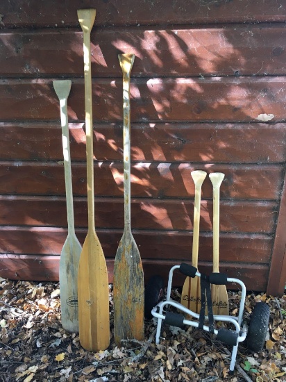 Canoe Paddles and Dollie