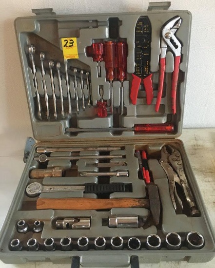 23. Approximately 35 pc. tool set w/hard case.