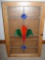 Medicine Cabinet with stained glass door