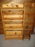 Solid Wooden Shelf and Solid Wooden Infant Chair