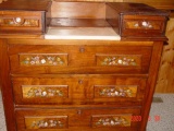 Wooden Dresser with Marble Top Insert