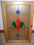 Medicine Cabinet with stained glass door
