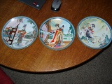 Set of 3 Imperial Jingdezhen Porcelain Collector Plates