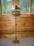 Tin Hanging Birdcage on Hoop Stand