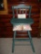 Antique Solid Wood High Chair