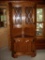 Ethan Allen Solid Oak Corner Hutch