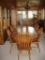 Solid Oak Oval Table and Chairs