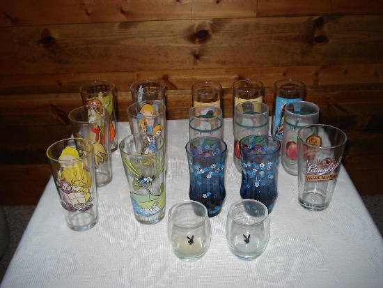 Assorted Glassware - Rescuers Down Under - Little Native Americans - Drinking Glasses