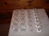 Assorted parfait glassware