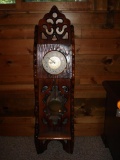 Vintage Made on Earth Wall Clock with Brass Pendulum