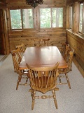 Ethan Allen Solid Wood Six Place dinning Table and Chairs