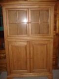 Solid Oak China Hutch