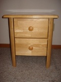 Solid wood Two drawer Bedside Table