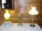 Assorted Antique table-top lights - Lantern style
