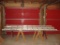 Aluminum Extension Ladder and Wooden Saw Horses