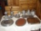 Assorted Metal Serving Dishes and Accessories