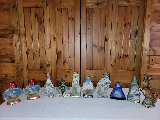 Vintage Jim Beam Collector's Decanters - Destination Theme