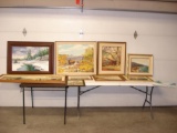 Assorted Framed Wall Decor - Countryside Scenes II